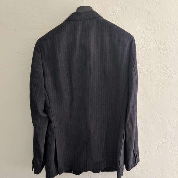 Banana Republic Heritage Grey Pinstripe Blazer 40R - Picture 2 of 7